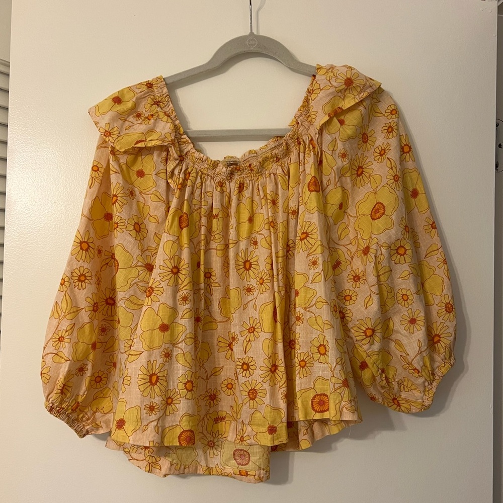 Free People floral blouse